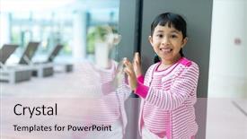  Presentation with filipino - Beautiful PPT layouts featuring filipino games - cute girl backdrop and a lemonade colored foreground