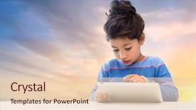  Presentation with computer games - Beautiful slide deck featuring filipino games - education technology and childhood concept backdrop and a lemonade colored foreground