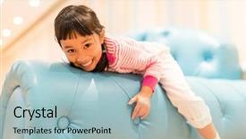  Presentation with play kids - PPT theme having filipino games - young little kids play background and a  colored foreground