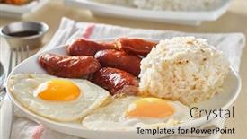  Presentation with filipino - Presentation theme with filipino-silog-breakfast-with-garlic background and a soft green colored foreground