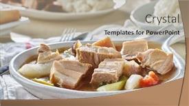  Presentation with filipino - Presentation theme enhanced with filipino-sinigang-soup-with-pork background and a mint green colored foreground