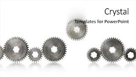  Presentation with metallic - Audience pleasing slide set consisting of filled with one blurry falling backdrop and a white colored foreground