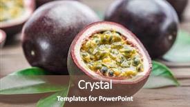  Presentation with passion - Slide set having filled with seeds wooden background background and a tawny brown colored foreground