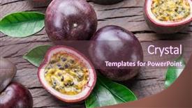  Presentation with passion - Cool new theme with filled with seeds wooden background backdrop and a tawny brown colored foreground