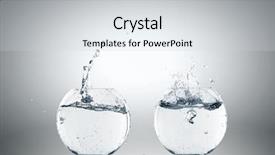  Presentation with light bulb - Slide set with filled with water and boat background and a  colored foreground