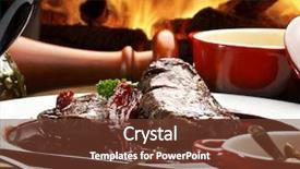  Presentation with white wine and red - Presentation design with fillet mignon in red wine background and a tawny brown colored foreground