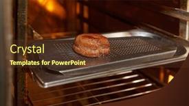 Presentation with steak - Cool new slide set with fillet-mignon-steak-in-convection backdrop and a tawny brown colored foreground