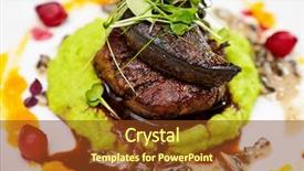  Presentation with liver - Beautiful theme featuring fillet of beef with elk backdrop and a tawny brown colored foreground