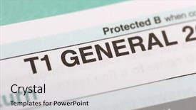  Presentation with canadian - Audience pleasing presentation design consisting of filling in canadian individual tax backdrop and a light gray colored foreground