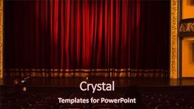  Presentation with film awards - Theme having film awards - red stage curtain background background and a wine colored foreground