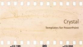  Presentation with film - Theme consisting of film banners - grunge filmstrip may use background and a lemonade colored foreground