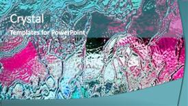  Presentation with abstract the eye - Beautiful slide set featuring film cooling - glass abstract background backdrop and a teal colored foreground