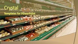  Presentation with citrus - Presentation design enhanced with film cooling - shelf with citrus fruits tms background and a tawny brown colored foreground