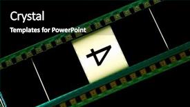 Presentation with motion - Colorful PPT layouts enhanced with film countdown - motion picture header with number backdrop and a black colored foreground