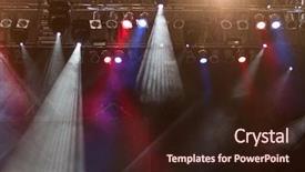  Presentation with stage lights - Presentation theme featuring film festival - stage lights background and a wine colored foreground