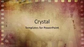  Presentation with film negative - Cool new slides with film negative frames background copy backdrop and a coral colored foreground