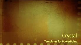  Presentation with film negative - Presentation theme consisting of film negative frames background copy background and a tawny brown colored foreground