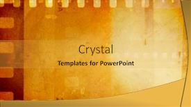  Presentation with film negative - PPT theme featuring film-negative-frames-background-copy background and a yellow colored foreground