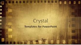  Presentation with film negative - Presentation enhanced with film-negative-frames-brown-background background and a yellow colored foreground
