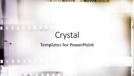  Presentation with film strips - PPT theme with film negative frames film strips background and a white colored foreground