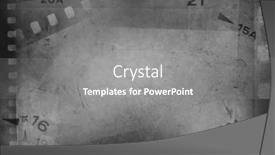  Presentation with film negative - PPT layouts featuring film-negative-frames-grey-background background and a gray colored foreground
