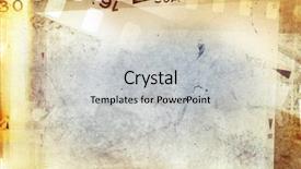  Presentation with film negative - Beautiful theme featuring film negative frames on brown backdrop and a light gray colored foreground