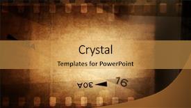  Presentation with film negative - Colorful slide deck enhanced with film negative frames on brown backdrop and a yellow colored foreground