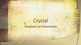  Presentation with film negative - Cool new PPT layouts with film negative frames on brown backdrop and a cream colored foreground