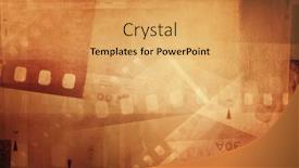  Presentation with film negative - Slide deck having film-negative-frames-overlap-background background and a yellow colored foreground