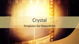  Presentation with film negative - Cool new slides with film negatives frame copy space backdrop and a blonde colored foreground