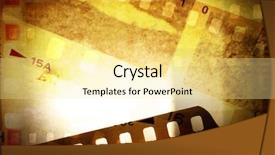  Presentation with film negative - Theme consisting of film negatives overlapping copy space background and a blonde colored foreground