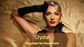  Presentation with film noir - Beautiful PPT layouts featuring film noir - lovely woman retro portrait backdrop and a tawny brown colored foreground