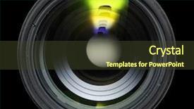  Presentation with projector - PPT layouts consisting of film projector - lens background and a  colored foreground