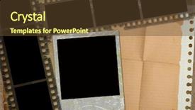  Presentation with framework - Cool new presentation with film reel border - retro photo framework backdrop and a tawny brown colored foreground