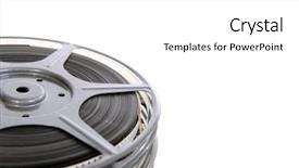  Presentation with film reels - Colorful presentation enhanced with dark green sidewalk blocks seamless background - large illustration background texture backdrop and a gray colored foreground