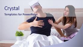  Presentation with husband and wife - Slides enhanced with film sex - wife and husband with virtual background and a  colored foreground