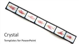  Presentation with dancing - Beautiful presentation theme featuring film strip - filmstrip with dancing girl backdrop and a white colored foreground