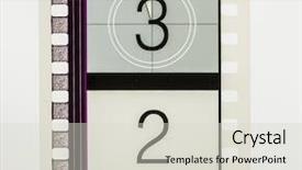  Presentation with film strip - Presentation theme with film strip countdown section background and a lemonade colored foreground