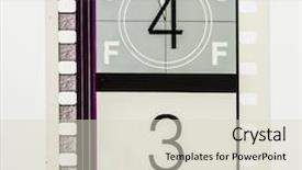  Presentation with film strip - Slides consisting of film strip countdown section background and a lemonade colored foreground