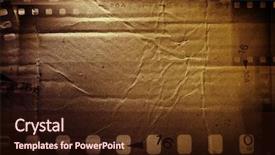  Presentation with film strips - Amazing slide deck having film strips and grunge paper texture backdrop and a wine colored foreground