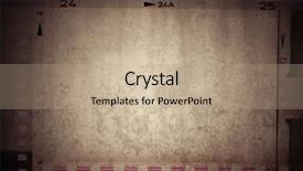  Presentation with film strips - Beautiful slide deck featuring film strips negative frames background backdrop and a coral colored foreground