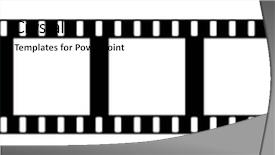  Presentation with film - Amazing presentation design having film backdrop and a light gray colored foreground