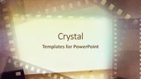  Presentation with film negative - PPT layouts with filmstrip - film negative frames background copy background and a cream colored foreground