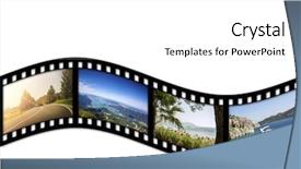  Presentation with white - PPT layouts with filmstrip on the white backgrounds background and a white colored foreground
