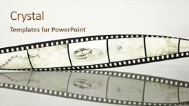  Presentation with wedding - PPT layouts enhanced with filmstrip with wedding photos background and a sky blue colored foreground