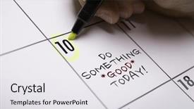  Presentation with today - Amazing theme having filosofia - do something good today backdrop and a white colored foreground