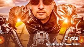  Presentation with leather - Beautiful PPT theme featuring filter applied in post-production backdrop and a tawny brown colored foreground