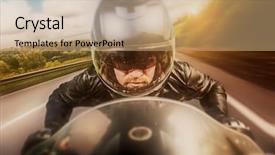  Presentation with road racing - Colorful theme enhanced with filter applied in post-production backdrop and a  colored foreground