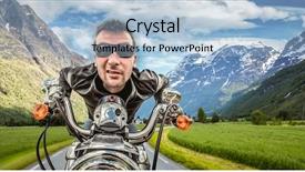  Presentation with race car a red racing - Audience pleasing PPT theme consisting of filter applied in post-production backdrop and a  colored foreground