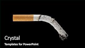  Presentation with filter - Cool new slide set with filter cigarette on black background backdrop and a  colored foreground